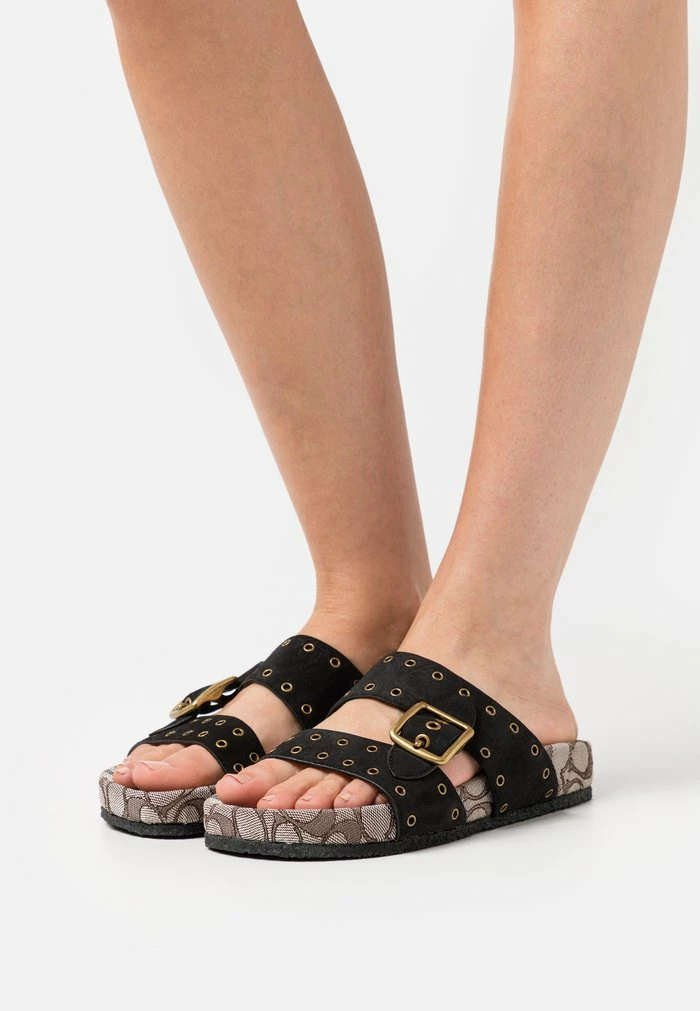 Coach ALLY - Mules - Black/oak 1 Coach ALLY - Mules - Black/oak