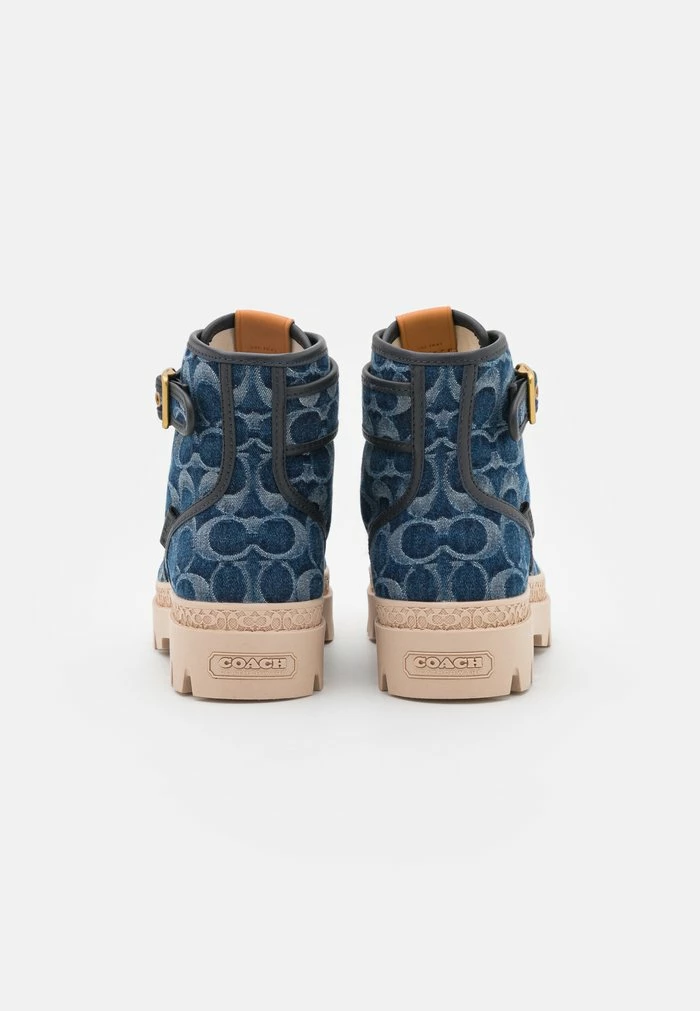 Coach TROOPER MID TOP - Ankle Boots - Denim 4 Coach TROOPER MID TOP - Ankle Boots - Denim - Image 4