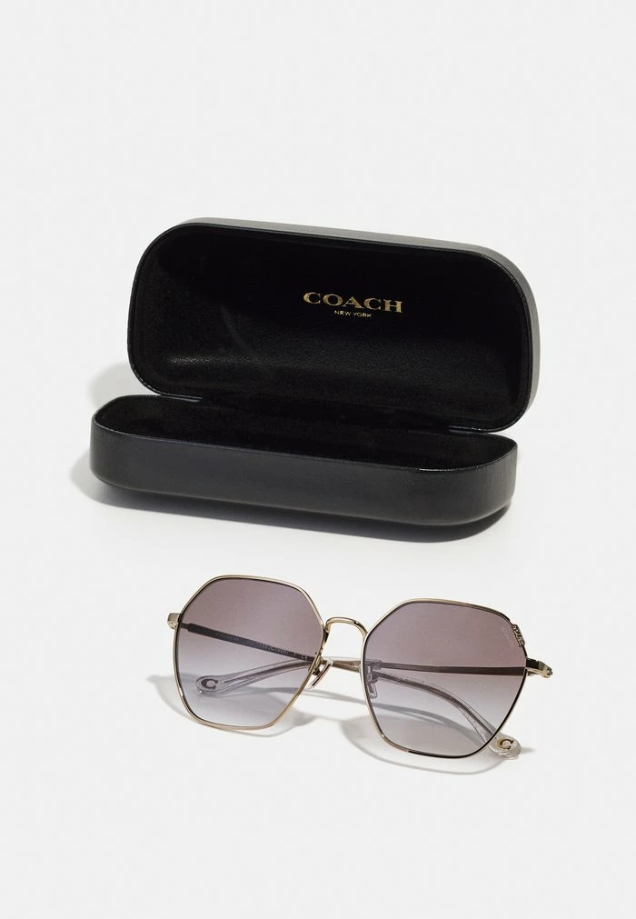 Coach Sunglasses - Shiny Light Gold-coloured 4 Coach Sunglasses - Shiny Light Gold-coloured - Image 4