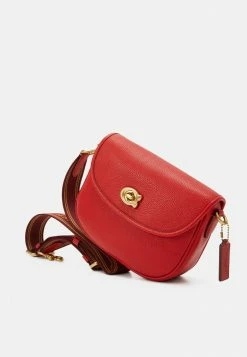 Coach POLISHED PEBBLE WILLOW SADDLE BAG - Across Body Bag - Sport Red -Coach Shop 6d5040d6ac3446a893f33fed79defff0