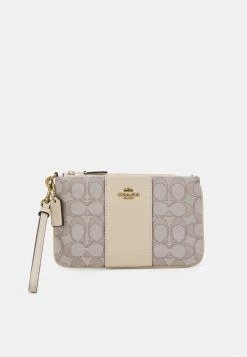Coach SIGNATURE SMALL WRISTLET - Wallet - Stone Ivory