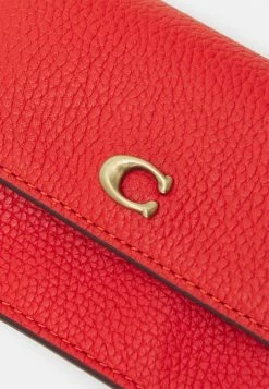 Coach POLISHED PEBBLED HALF FLAP CARD CASE - Wallet - Red Orange 9 Coach POLISHED PEBBLED HALF FLAP CARD CASE - Wallet - Red Orange -Coach Shop 6f5c5d3a049948fc8dbd4cdd6602091a