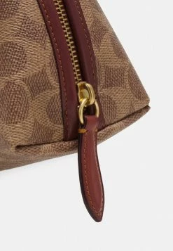 Coach COATED SIGNATURE JULIENNE COSMETIC CASE - Wash Bag - Tan/rust -Coach Shop 6f870d857ba2493086b1dd63d716e49b