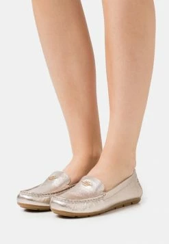 Coach MARLEY METALLIC DRIVER - Moccasins - Champagne