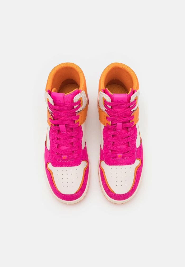 Coach High-top Trainers - Bright Fuchsia/chalk 4 Coach High-top Trainers - Bright Fuchsia/chalk - Image 4
