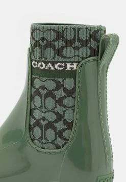 Coach RIVINGTON RAIN BOOTIE - Wellies - Green -Coach Shop 7299b7383f784038b5c764b20baf1d9e