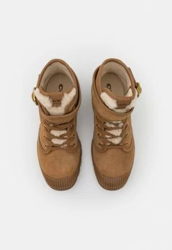 Coach TROOPER MID TOP BOOT - Lace-up Ankle Boots - Coconut/natural -Coach Shop 730235e06e7f4445a3943e01218e248a