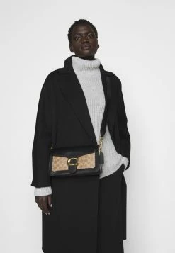 Coach SIGNATURE TABBY - Across Body Bag - Tan Black