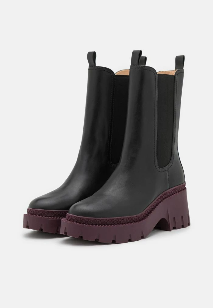 Coach ALEXA BOOTIE - Platform Boots - Black/deep Berry 2 Coach ALEXA BOOTIE - Platform Boots - Black/deep Berry - Image 2