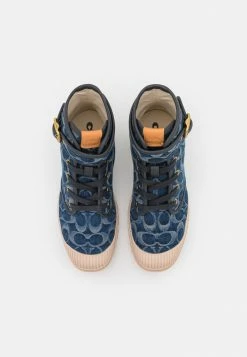 Coach TROOPER MID TOP - Ankle Boots - Denim 11 Coach TROOPER MID TOP - Ankle Boots - Denim -Coach Shop 79e7f3ba2d2b462589a40c92a637a662
