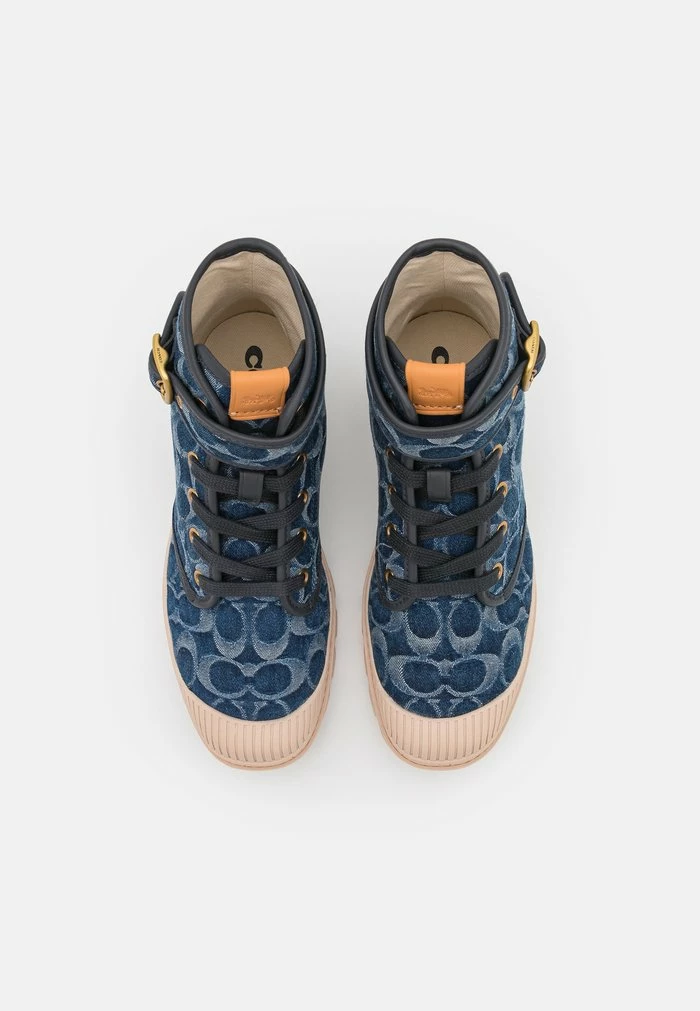 Coach TROOPER MID TOP - Ankle Boots - Denim 5 Coach TROOPER MID TOP - Ankle Boots - Denim - Image 5