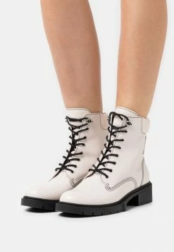 Coach LORIMER BOOTIE - Lace-up Ankle Boots - Chalk