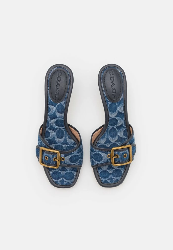 Coach MARGOT - Heeled Mules - Denim 5 Coach MARGOT - Heeled Mules - Denim - Image 5