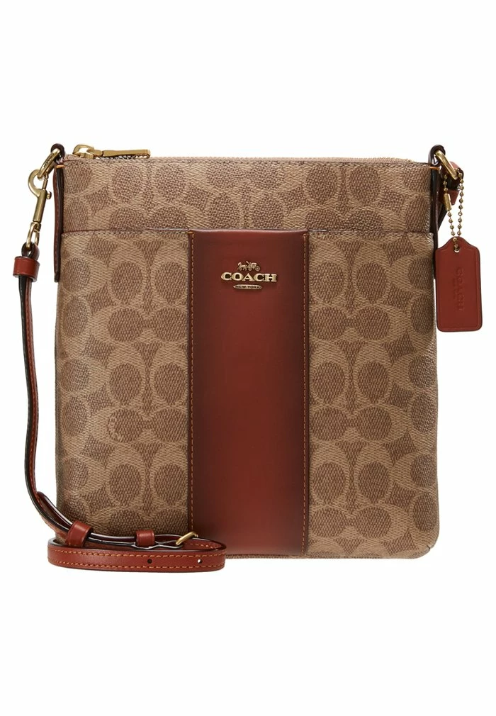 Coach MESSENGER CROSSBODY SIGNATURE - Across Body Bag - Tan Rust 6 Coach MESSENGER CROSSBODY SIGNATURE - Across Body Bag - Tan Rust - Image 6