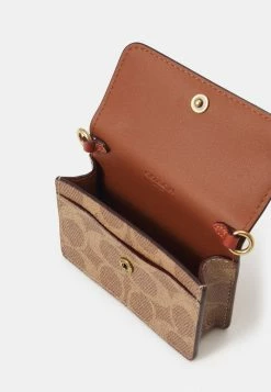 Coach SIGNATURE HALF FLAP CARD CASE - Wallet - Tan Rust -Coach Shop 7e3c239f53024531baed9b496042137b