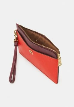 Coach COLORBLOCK ZIP WRISTLET - Wallet - Red Orange Multi -Coach Shop 7e597b37e28e4f94a7318fc109f4507e