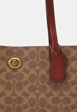 Coach SIGNATURE WILLOW TOTE - Tote Bag - Tan -Coach Shop 7f6eced0bdbe4f898f34f6a84066344c