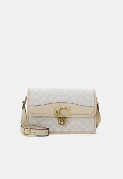 Coach SIGNATURE STUDIO SHOULDER - Across Body Bag - Chalk Ivory