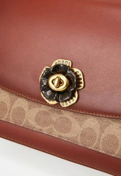 Coach COATED SIGNATURE MADISON SHOULDER BAG - Across Body Bag - Tan Rust -Coach Shop 82d383b25814431db5f83ec6e1bcb05e