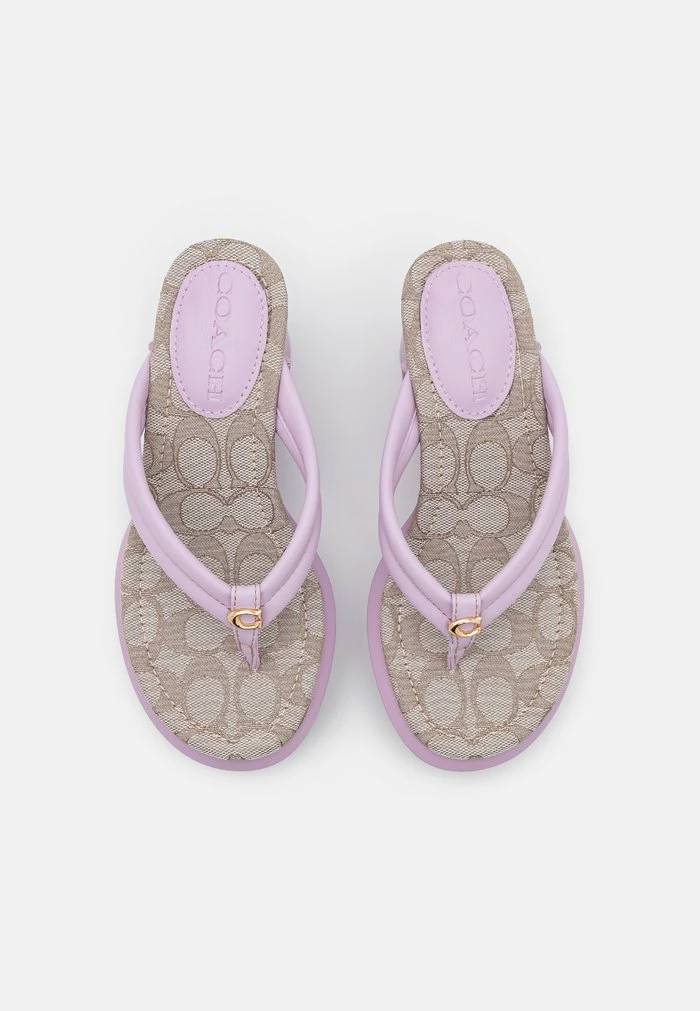 Coach FRANKI - T-bar Sandals - Violet 5 Coach FRANKI - T-bar Sandals - Violet - Image 5