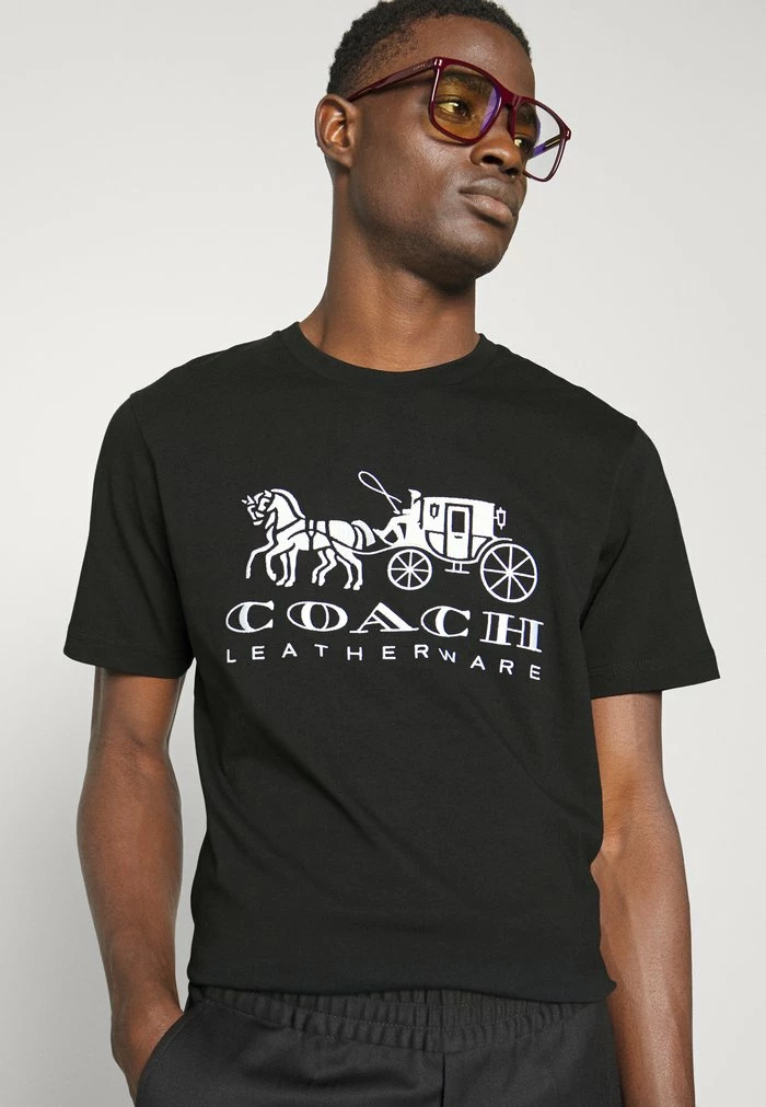 Coach EVERGREEN HORSE AND CARRIAGE - Print T-shirt - Black 4 Coach EVERGREEN HORSE AND CARRIAGE - Print T-shirt - Black - Image 4