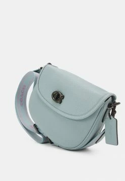 Coach POLISHED PEBBLE WILLOW SADDLE BAG - Across Body Bag - Aqua -Coach Shop 87e6179bc25a451485b8c864b929a81c