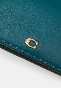 Coach SLIM CARD CASE - Business Card Holder - Deep Turquoise -Coach Shop 894f882995d14d4d96288389c09b37c5
