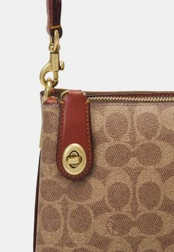 Coach SIGNATURE DOUBLE ZIP SHOULDER - Handbag - Tan/rust/nordstrom -Coach Shop 8b62dd612c624de2b267b44e4e7601e7