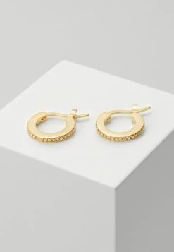 Coach PAVE HUGGIE EARRINGS - Earrings - Gold-coloured