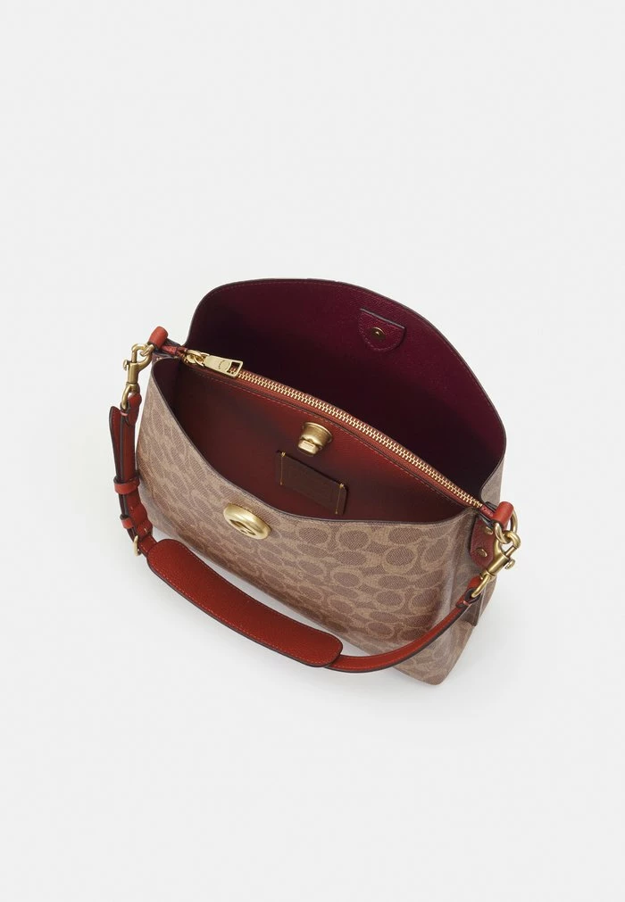 Coach SIGNATURE WILLOW SHOULDER BAG - Handbag - Tan/rust 3 Coach SIGNATURE WILLOW SHOULDER BAG - Handbag - Tan/rust - Image 3