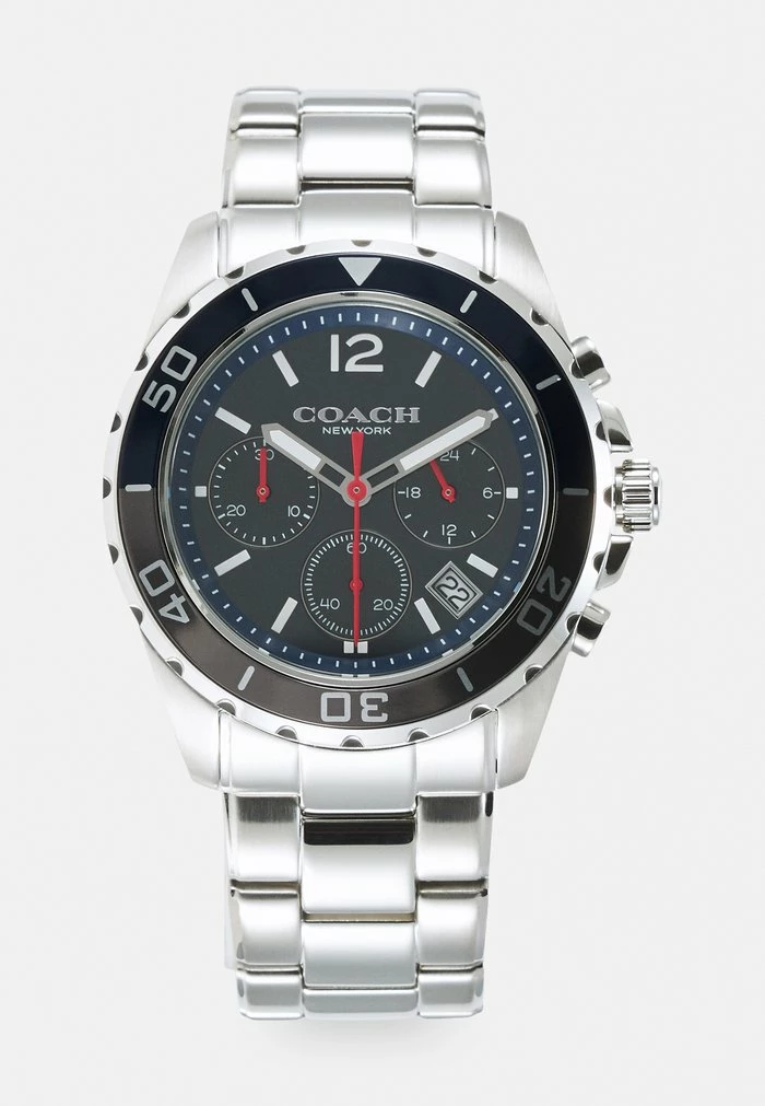 Coach KENT - Chronograph Watch - Silver-coloured/blue 1 Coach KENT - Chronograph Watch - Silver-coloured/blue