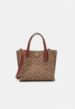 Coach SIGNATURE WILLOW TOTE - Handbag - Tan Rust