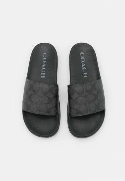 Coach UDELE COATED SLIDE - Mules - Charcoal/black 11 Coach UDELE COATED SLIDE - Mules - Charcoal/black -Coach Shop 941b72a0ce7e4b538beacf739a41f391
