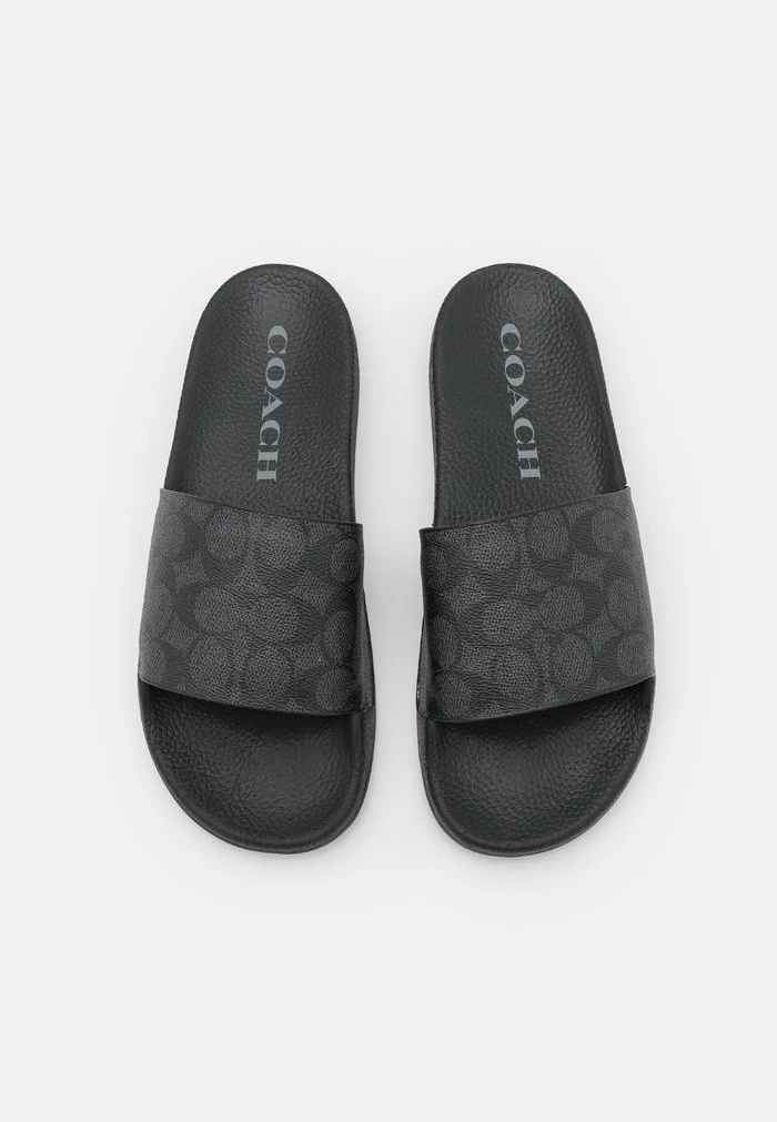 Coach UDELE COATED SLIDE - Mules - Charcoal/black 5 Coach UDELE COATED SLIDE - Mules - Charcoal/black - Image 5