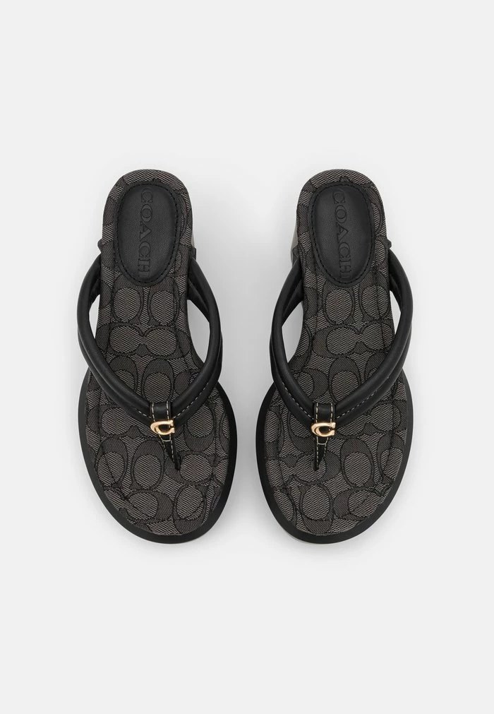 Coach FRANKI - T-bar Sandals - Black 4 Coach FRANKI - T-bar Sandals - Black - Image 4