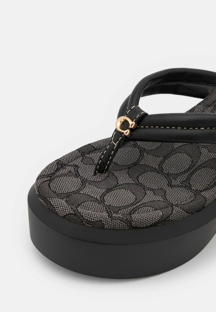 Coach FRANKI - T-bar Sandals - Black 6 Coach FRANKI - T-bar Sandals - Black - Image 6