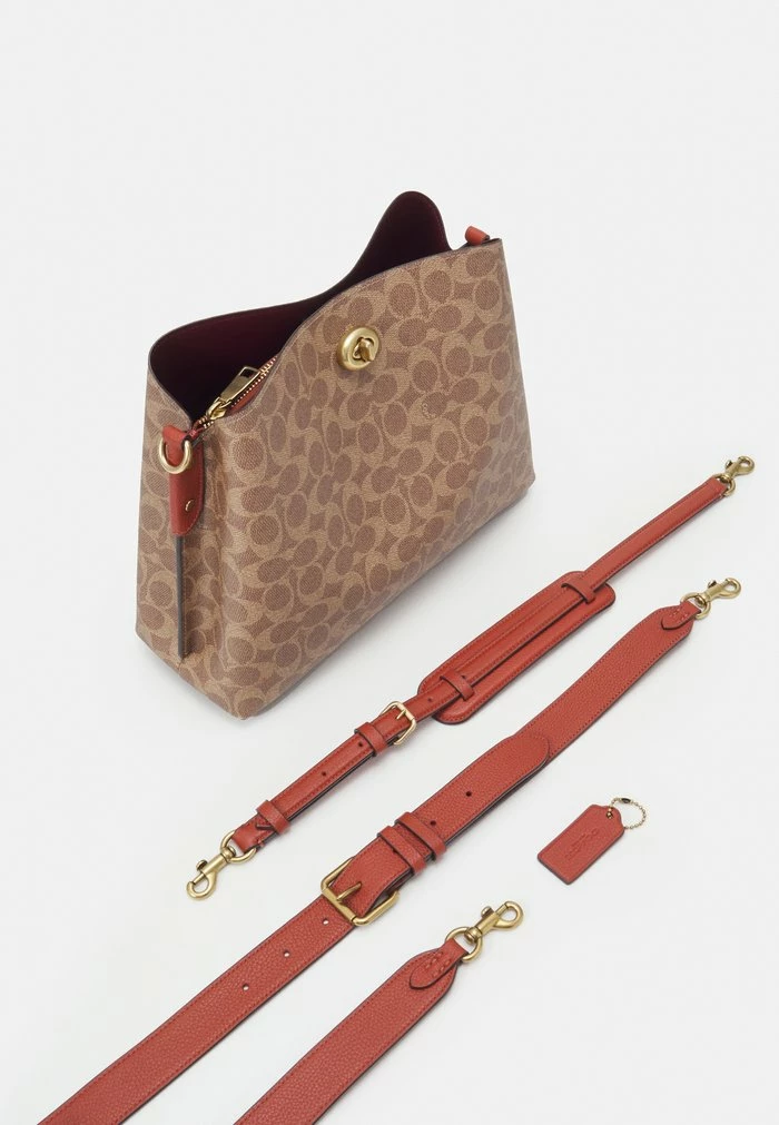 Coach SIGNATURE WILLOW SHOULDER BAG - Handbag - Tan/rust 4 Coach SIGNATURE WILLOW SHOULDER BAG - Handbag - Tan/rust - Image 4