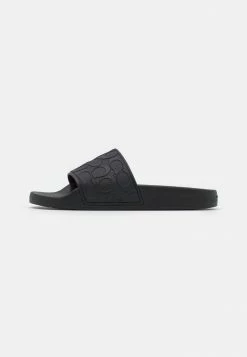 Coach SIGNATURE POOL SLIDE - Pool Slides - Black
