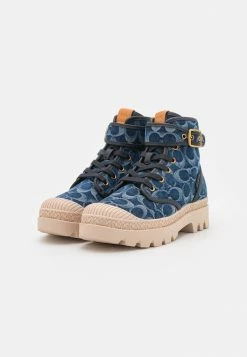 Coach TROOPER MID TOP - Ankle Boots - Denim 9 Coach TROOPER MID TOP - Ankle Boots - Denim -Coach Shop ac505993f32b40e7837a4249d5354a6d