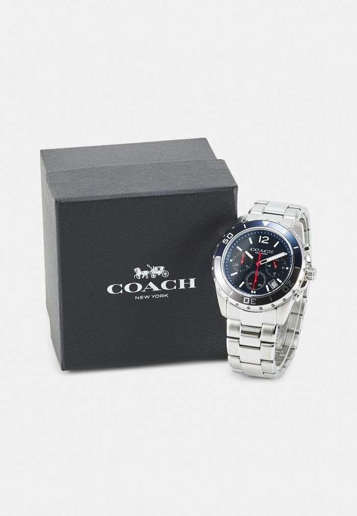 Coach KENT - Chronograph Watch - Silver-coloured/blue 4 Coach KENT - Chronograph Watch - Silver-coloured/blue - Image 4