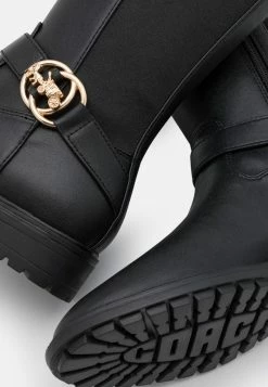 Coach FARRAH LEATHER BOOT - Boots - Black -Coach Shop b1994d2d92614c539de4ec8e9e3e2536