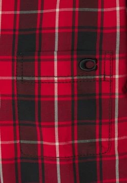 Coach PLAID SHORT SLEEVE SHIRT - Shirt - Red 5 Coach PLAID SHORT SLEEVE SHIRT - Shirt - Red -Coach Shop b309504bb59749ee916b8929b0bd83d4