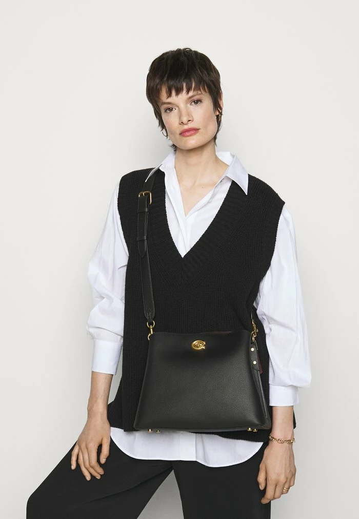 Coach POLISHED PEBBLE WILLOW SHOULDER BAG - Handbag - Black 1 Coach POLISHED PEBBLE WILLOW SHOULDER BAG - Handbag - Black