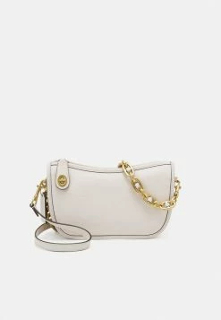 Coach ORIGINALS GLOVETANNED SWINGER WITH CHAIN - Handbag - Chalk