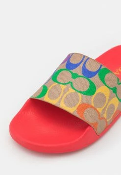 Coach UDELE RAINBOW SLIDE - Mules - Tan/multi-colored/pop Red/miami Red 13 Coach UDELE RAINBOW SLIDE - Mules - Tan/multi-colored/pop Red/miami Red -Coach Shop b998fa1a6c8c4f348821c6e5ba712b9a