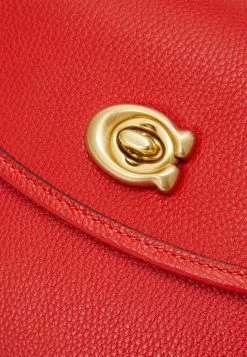 Coach POLISHED PEBBLE WILLOW SADDLE BAG - Across Body Bag - Sport Red -Coach Shop bd1a6db8a51441ecb6d819aa9fedb61c