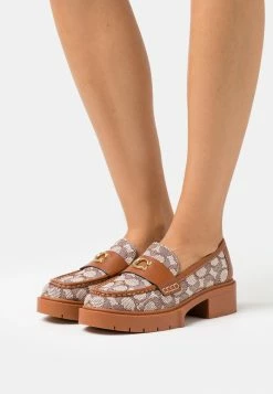 Coach LEAH LOAFER - Slip-ons - Cocoa/burnished Amber