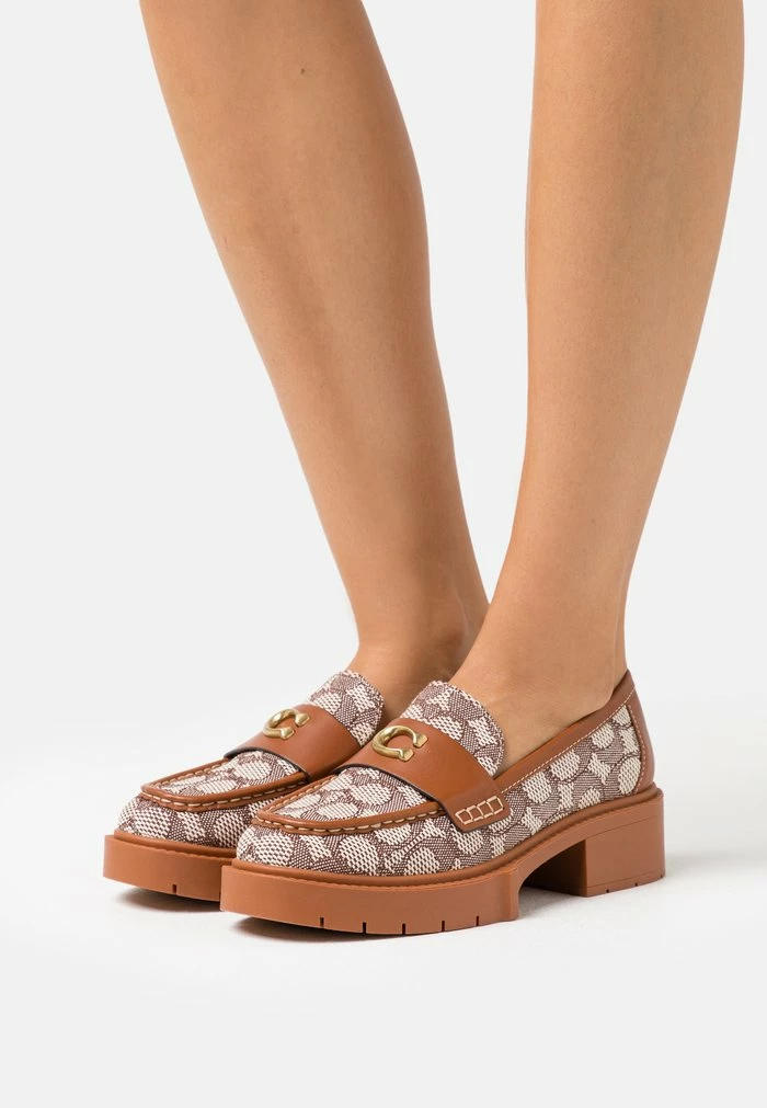 Coach LEAH LOAFER - Slip-ons - Cocoa/burnished Amber 1 Coach LEAH LOAFER - Slip-ons - Cocoa/burnished Amber