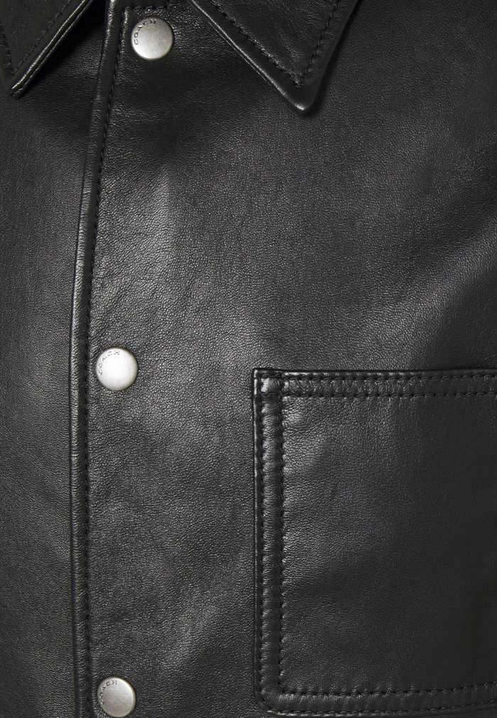 Coach POCKET JACKET - Leather Jacket - Black 3 Coach POCKET JACKET - Leather Jacket - Black - Image 3