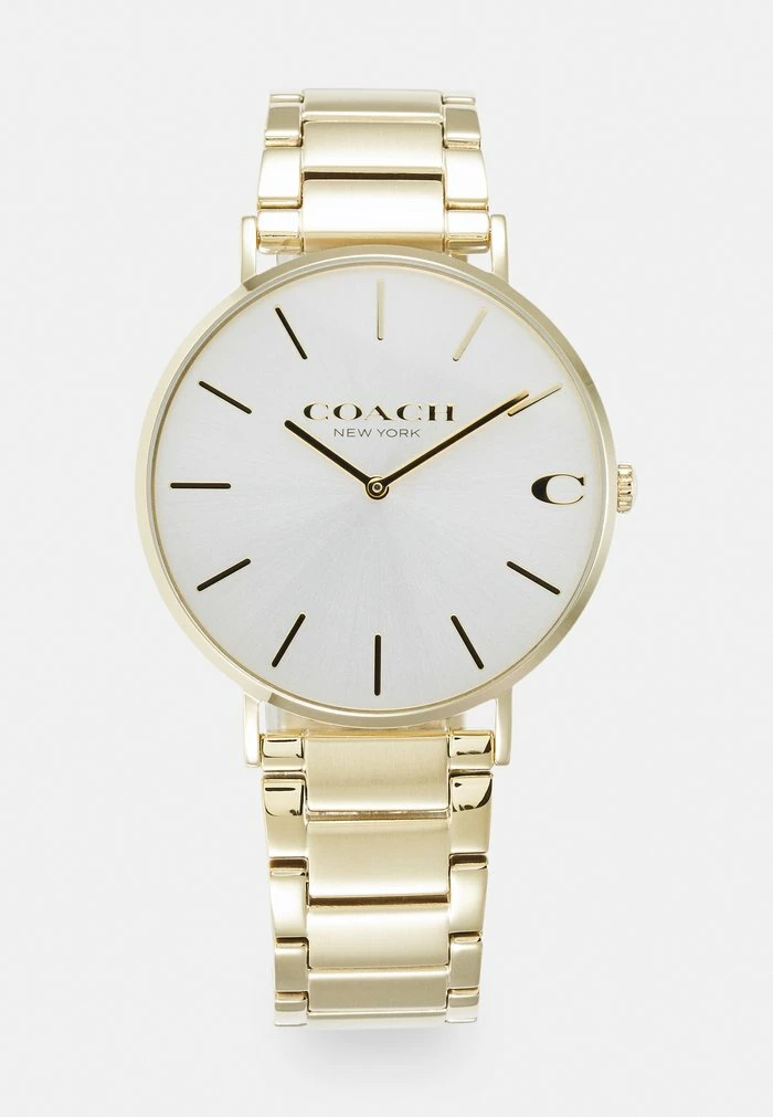 Coach CHARLES UNISEX - Watch - Gold-coloured/white 1 Coach CHARLES UNISEX - Watch - Gold-coloured/white